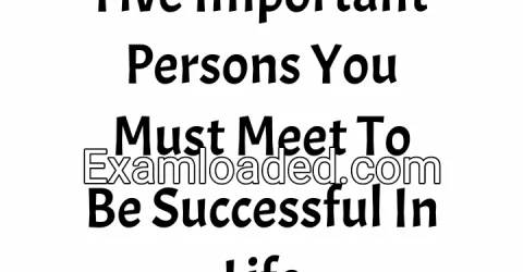 Five Important Persons You Must Meet To Be Successful In Life