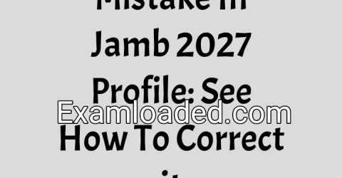 Mistake In Jamb 2027 Profile: See How To Correct it