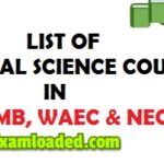 List Of Social Science Courses In JAMB And WAEC