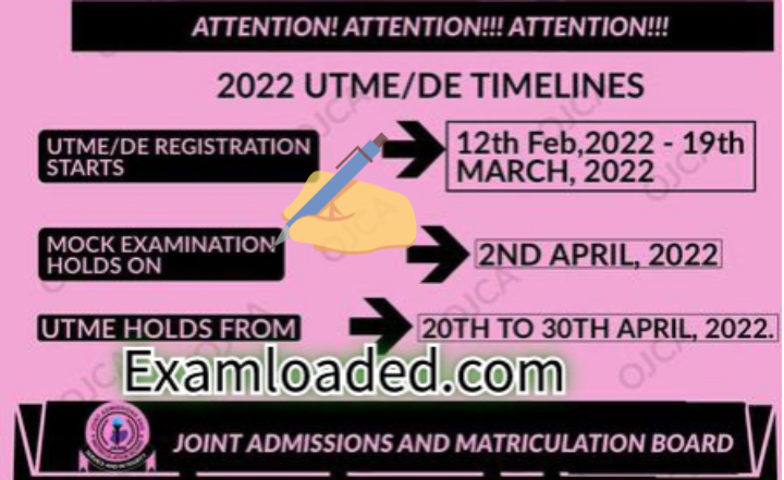 JAMB ANNOUNCES DATE FOR COMMENCEMENT OF 2022 UTME/DE REGISTRATION