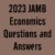 2023 JAMB Economics Questions and Answers Expo Runz