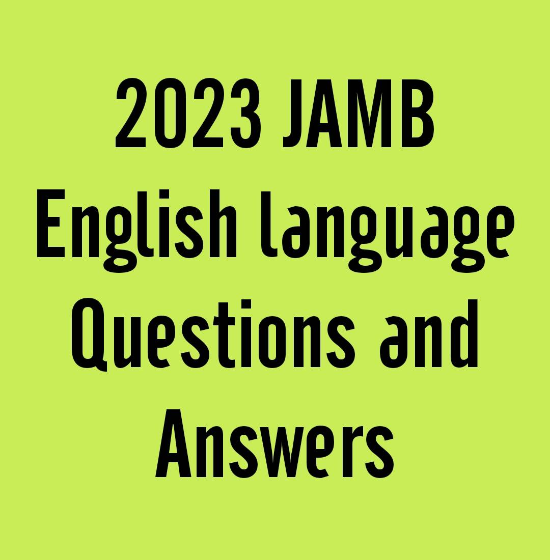 2024 JAMB English language Questions and Answers Expo