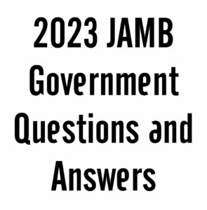 2024 JAMB Government Questions and Answers Expo Runz