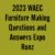 2023 WAEC Furniture Making Questions and Answers Expo Runz