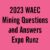 2023 WAEC Mining Questions and Answers Expo Runz