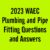 2023 WAEC Plumbing and Pipe Fitting Questions and Answers