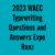 2023 WAEC Typewriting Questions and Answers Expo Runz