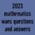 2023 mathematics waec questions and answers