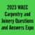 2023 WAEC Carpentry and Joinery Questions and Answers Expo