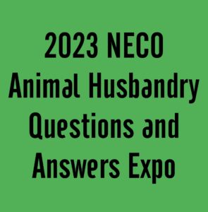 2024 NECO Animal Husbandry Questions and Answers Expo Runz