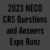 2023 NECO CRS Questions and Answers Expo Runz