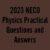 2023 NECO Physics Practical Specimens Questions and Answers