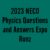2023 NECO Physics Questions and Answers Expo Runz