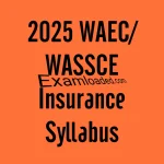 2025 WAEC WASSCE Insurance Syllabus