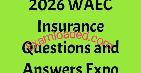 2026 WAEC Insurance Questions and Answers Expo