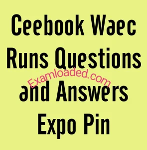 Ceebook Waec Runs Questions and Answers Expo Pin