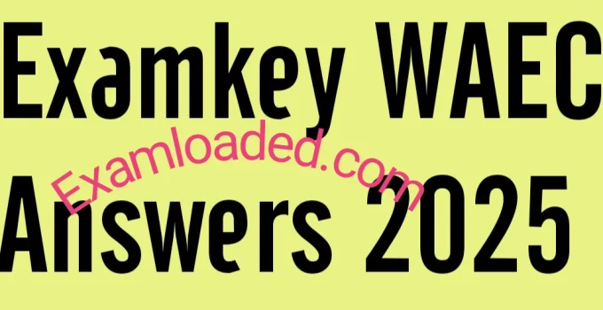 Examkey WAEC Answers 2025