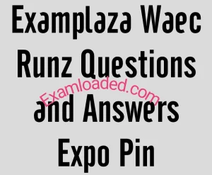 Examplaza Waec Runz Questions and Answers Expo Pin