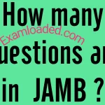 How many questions are in Jamb 2025