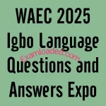 WAEC 2025 Igbo Language Questions and Answers Expo