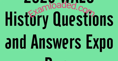 2025 WAEC History Questions and Answers Expo Runz