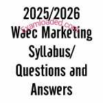 2025/2026 Waec Marketing Syllabus/Questions and Answers