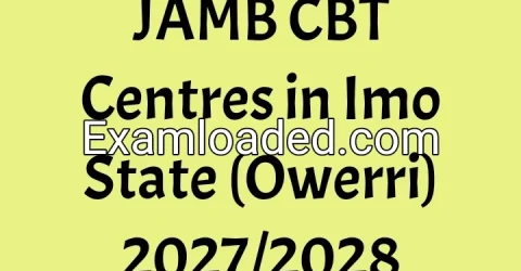 JAMB CBT Centres in Imo State (Owerri) 2027/2028