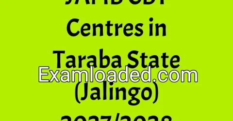 JAMB CBT Centres in Taraba State (Jalingo) 2027/2028