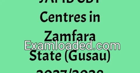 JAMB CBT Centres in Zamfara State (Gusau) 2027/2028