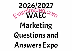 2026/2027 WAEC Marketing Questions and Answers Expo