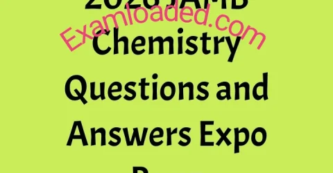 2026 JAMB Chemistry Questions and Answers Expo Runz