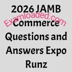 2026 JAMB Commerce Questions and Answers Expo Runz