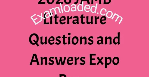 2026 JAMB Literature Questions and Answers Expo Runz