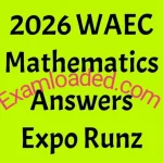2026 WAEC Mathematics Answers Expo Runz
