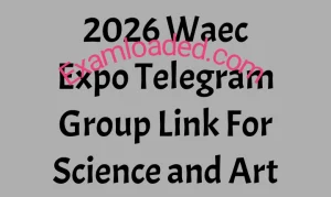 2026 Waec Expo Telegram Group Link For Science and Art