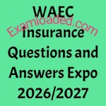 WAEC Insurance Questions and Answers Expo 2026/2027