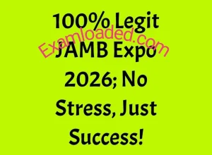 100 Legit JAMB Expo 2026 No Stress Just Success