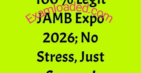 100 Legit JAMB Expo 2026 No Stress Just Success