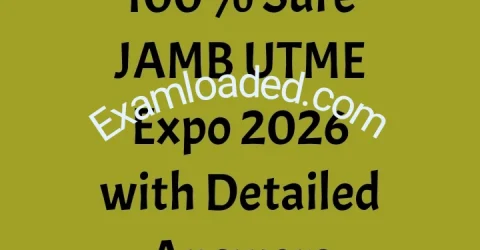 100 Sure JAMB UTME Expo 2026 with Detailed Answers