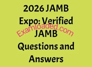 2026 JAMB Expo Verified JAMB Questions and Answers
