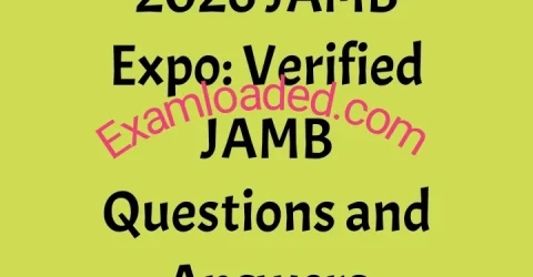 2026 JAMB Expo Verified JAMB Questions and Answers
