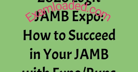 2026 Legit JAMB Expo How to Succeed in Your JAMB with Expo Runs