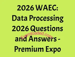 2026 WAEC Data Processing 2026 Questions and Answers Premium Expo