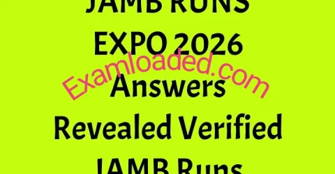 JAMB RUNS EXPO 2026 Answers Revealed Verified JAMB Runs