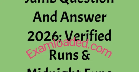 Jamb Question And Answer 2026 Verified Runs Midnight Expo