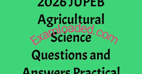2026 JUPEB Agricultural Science Questions and Answers Practical