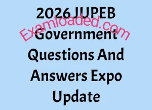 2026 JUPEB Government Questions And Answers Expo Update
