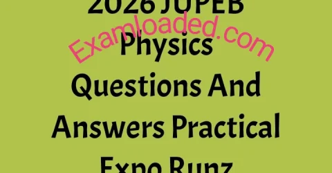 2026 JUPEB Physics Questions And Answers Practical Expo Runz