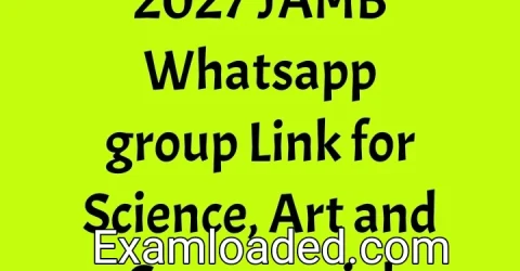 2027 JAMB Whatsapp group Link for Science, Art and Commercial