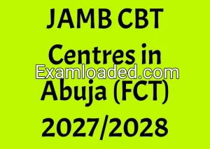 JAMB CBT Centres in Abuja (FCT) 2027/2028